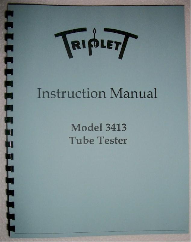Triplett 3413 Instruction Manual