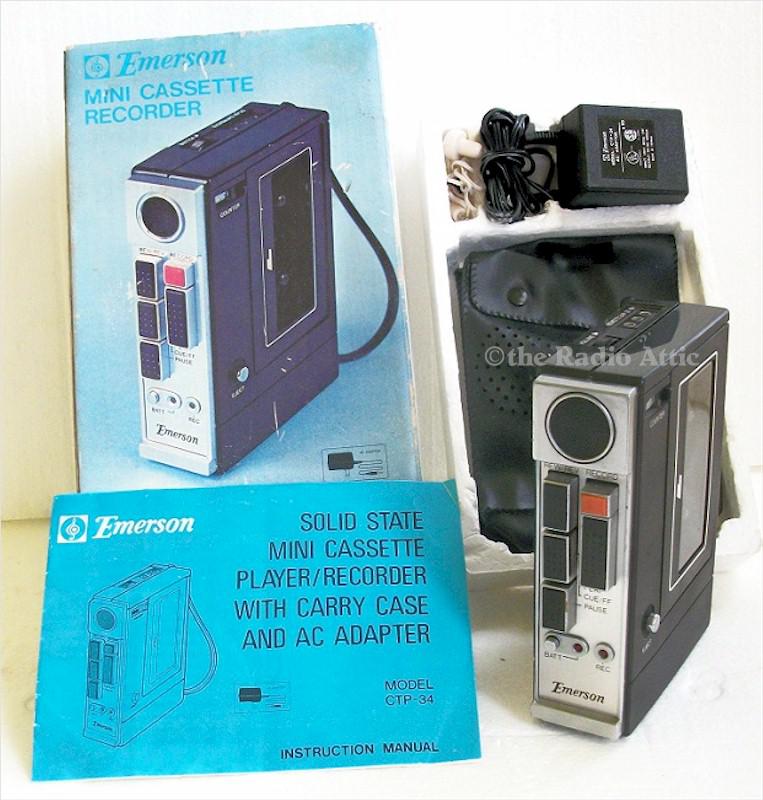 Emerson CTP-34 Mini Cassette Player/Recorder
