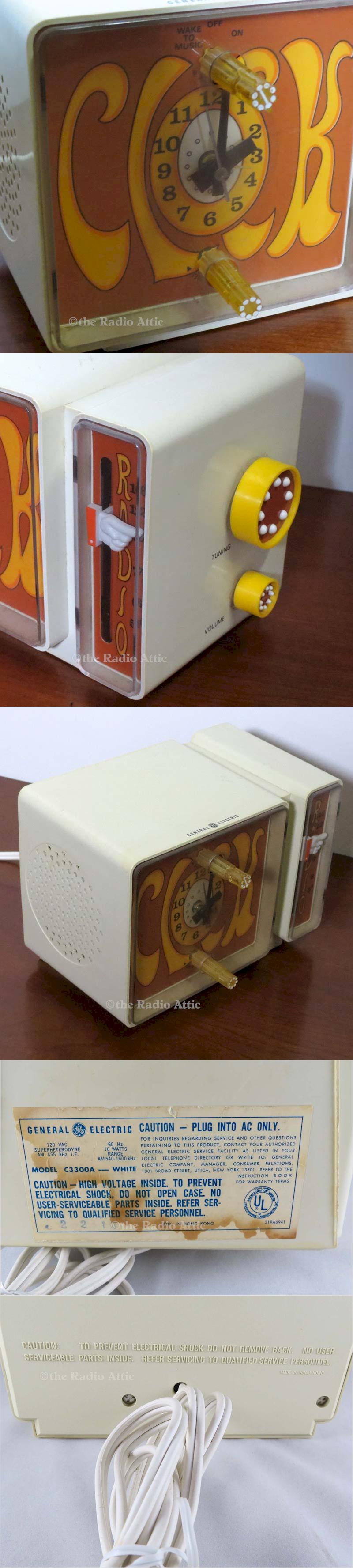 General Electric C3300-A Clock Radio (1969)